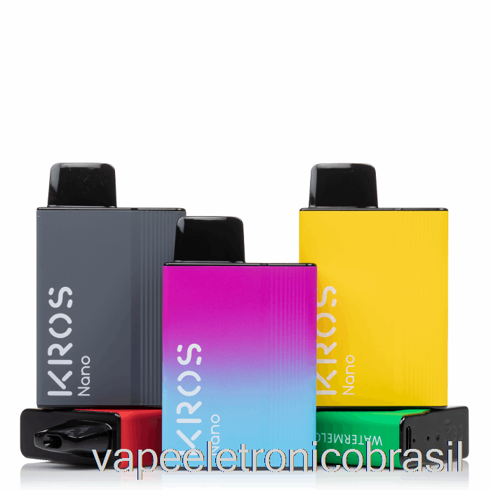 Vape Eletronico Kros Nano 5000 Doce De Melancia Descartável